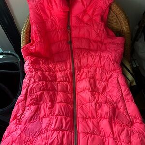 Athleta Bright Pink Quilted Vest
